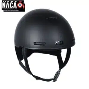 Casque d'équitation NACA Comète S mat noir seul sellerie Equinoxe Shop fuveau
