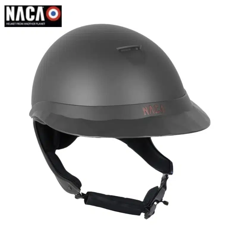 Casque d'équitation NACA Comète XP MAT gris sellerie Equinoxe Shop fuveau