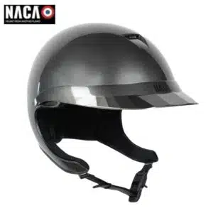 Casque d'équitation NACA Comète XP glow gris sellerie Equinoxe Shop fuveau