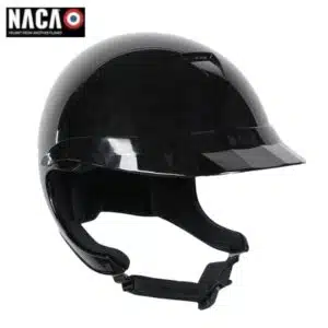 Casque d'équitation NACA Comète XP glow noir sellerie Equinoxe Shop fuveau
