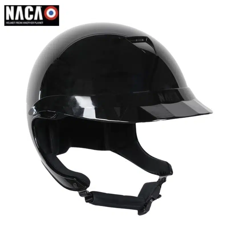 Casque d'équitation NACA Comète XP glow noir sellerie Equinoxe Shop fuveau
