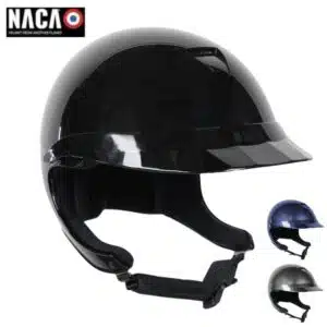 Casque d'équitation NACA Comète XP glow petite visière sellerie Equinoxe Shop fuveau