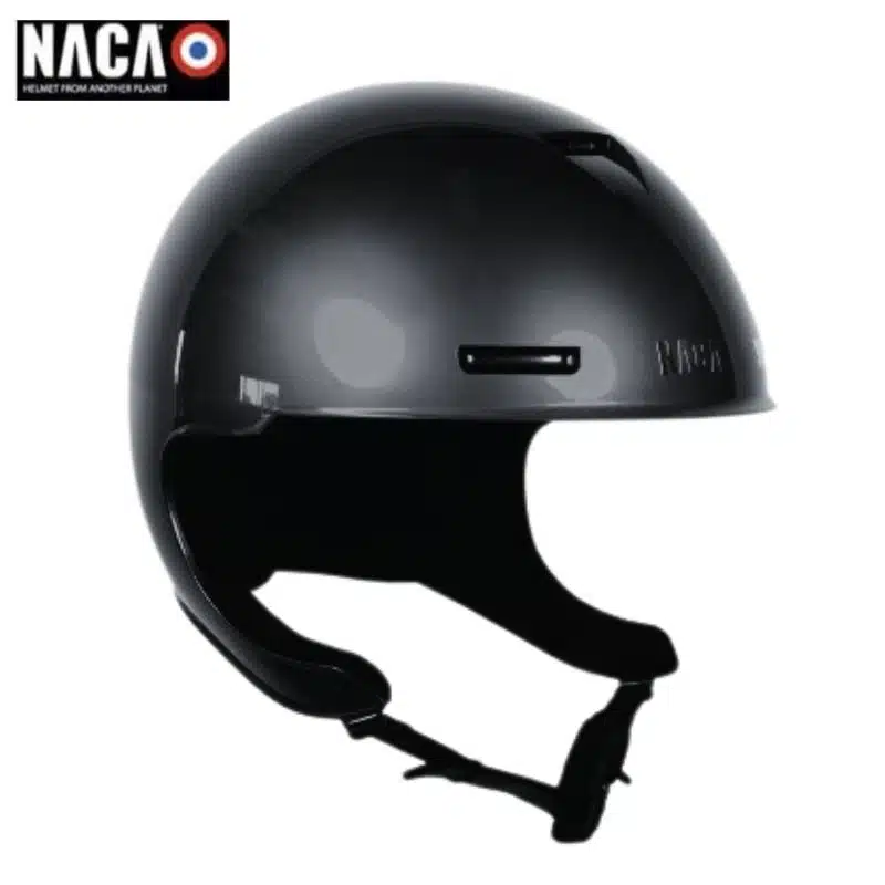 Casque d'équitation NACA Comète XP glow seul noir sellerie Equinoxe Shop fuveau