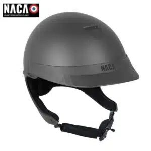 Casque d'équitation NACA Comète XP mat gris sellerie Equinoxe Shop fuveau