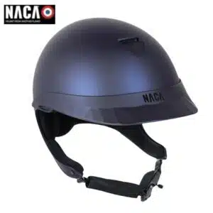 Casque d'équitation NACA Comète XP mat marine sellerie Equinoxe Shop fuveau