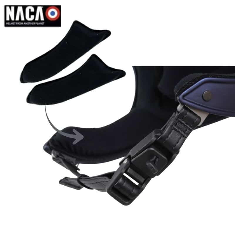 Coussinets de joue pour casque NACA Comète XP NACA Comète sellerie Equinoxe Shop fuveau