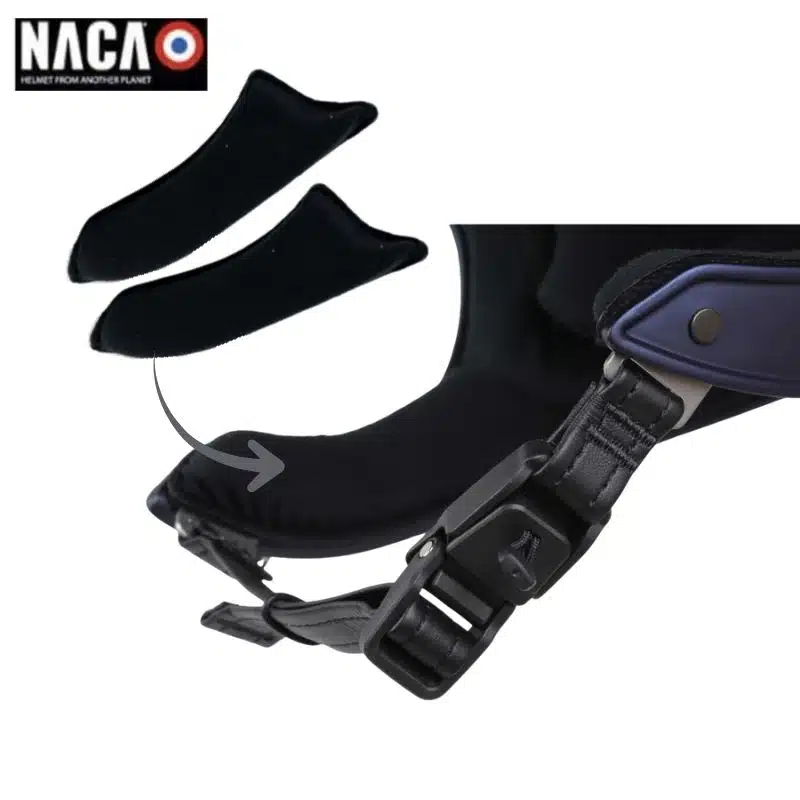 Coussinets de joue pour casque NACA Comète XP NACA Comète sellerie Equinoxe Shop fuveau