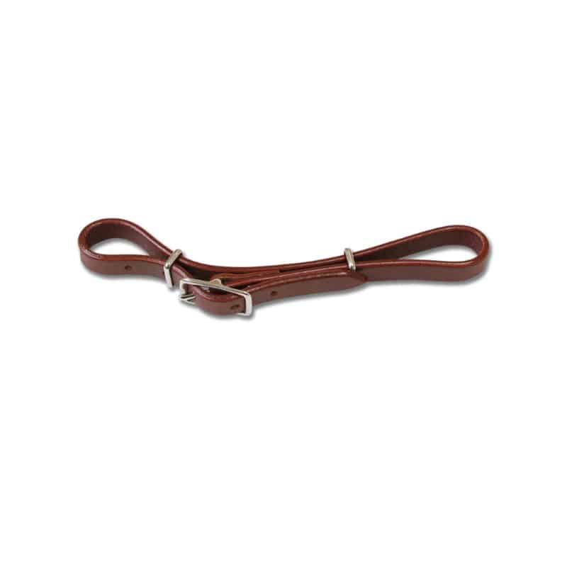 Gourmette en cuir havane Waldhausen 9455 équitation Western Sellerie Equinoxe Shop Fuveau