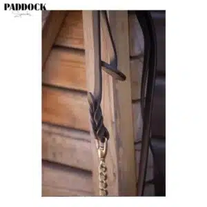 Longe de présentation double cuir Paddock Sports 520034 Sellerie Equinoxe-Shop Fuveau