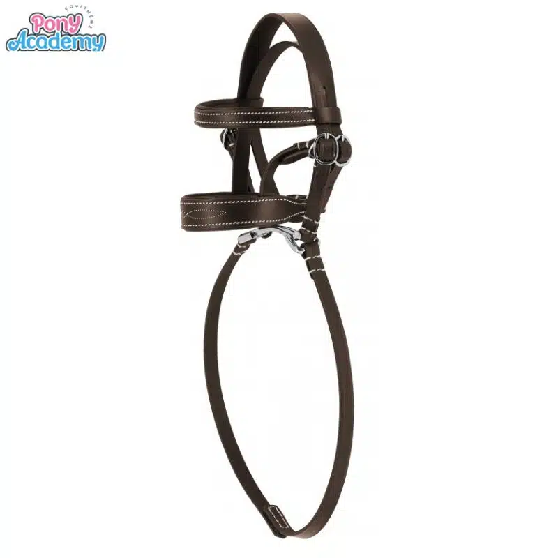 Mini-bridon havane surpiqué pour peluche PONY ACADEMY EQUITHEME 901416018 Sellerie Equinoxe Shop Fuveau