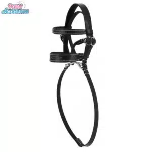 Mini-bridon noir surpiqué pour peluche PONY ACADEMY EQUITHEME 901416002 Sellerie Equinoxe Shop Fuveau
