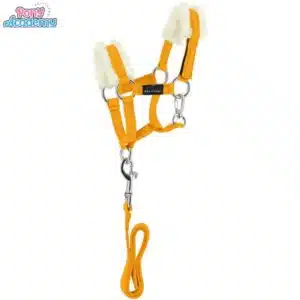 Set Mini licol avec longe jaune pour peluche PONY ACADEMY EQUITHEME 901426 Sellerie Equinoxe Shop Fuveau