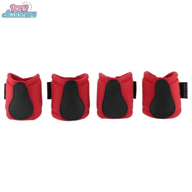 Mini-guêtres et protège-boulets rouge pour peluche PONY ACADEMY EQUITHEME 901424 Sellerie Equinoxe Shop Fuveau
