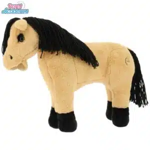 Mini-poney Caramel Isabelle peluche PONY ACADEMY EQUITHEME 901415 Sellerie Equinoxe Shop Fuveau
