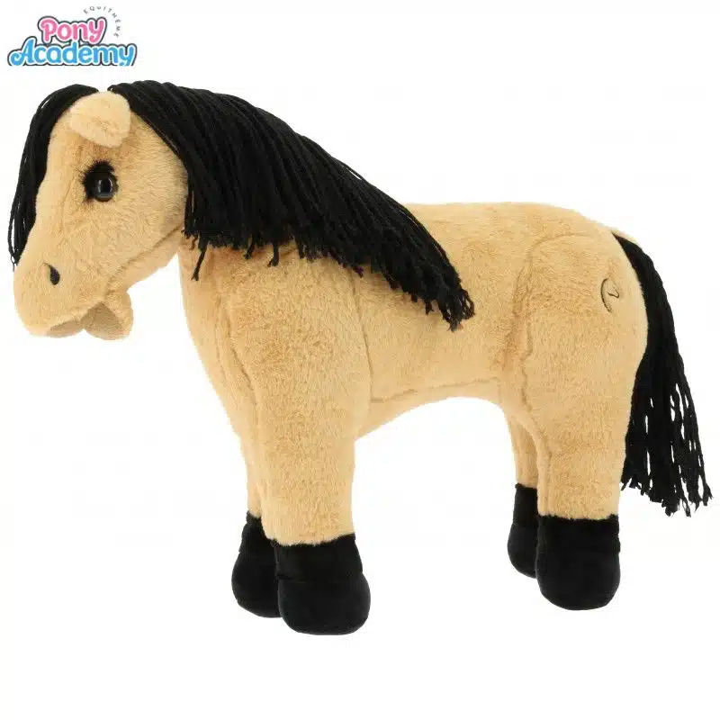 Mini-poney Caramel Isabelle peluche PONY ACADEMY EQUITHEME 901415 Sellerie Equinoxe Shop Fuveau