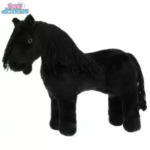 Mini-poney Eclair noir peluche PONY ACADEMY EQUITHEME 901415 Sellerie Equinoxe Shop Fuveau