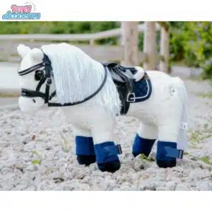Mini-poney filou blanc peluche PONY ACADEMY EQUITHEME 901415 Sellerie Equinoxe Shop Fuveau