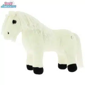 Mini-poney filou blanc peluche PONY ACADEMY EQUITHEME 901415001 Sellerie Equinoxe Shop Fuveau