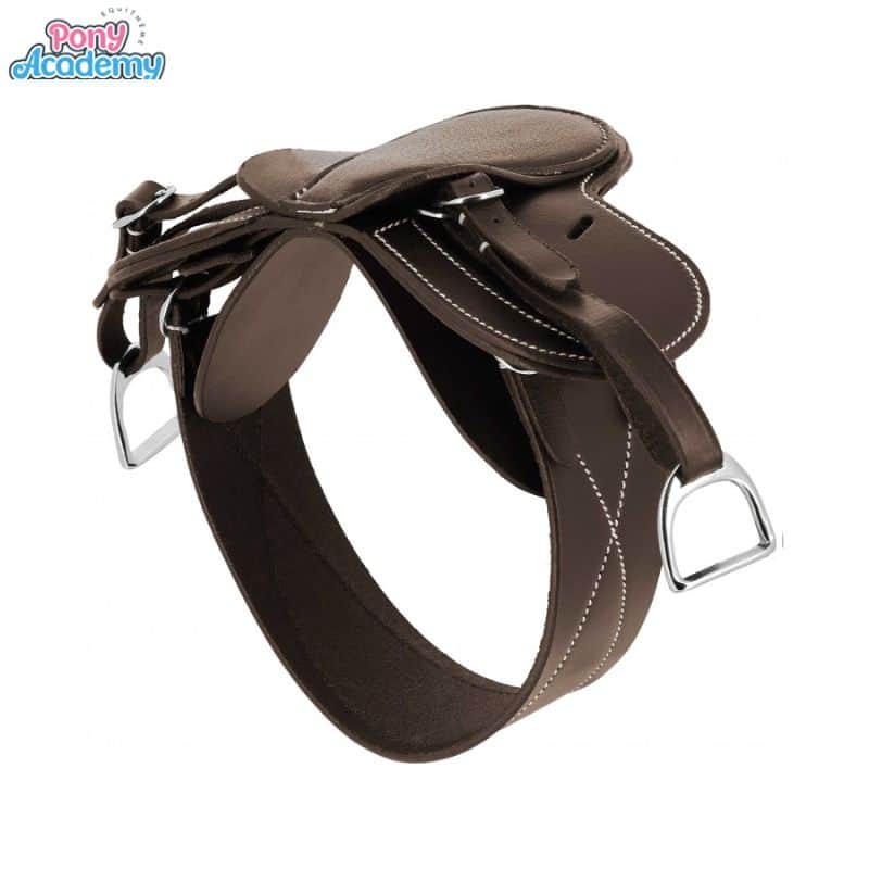 Mini-selle complète havane pour peluche PONY ACADEMY EQUITHEME 9014180018 Sellerie Equinoxe Shop Fuveau