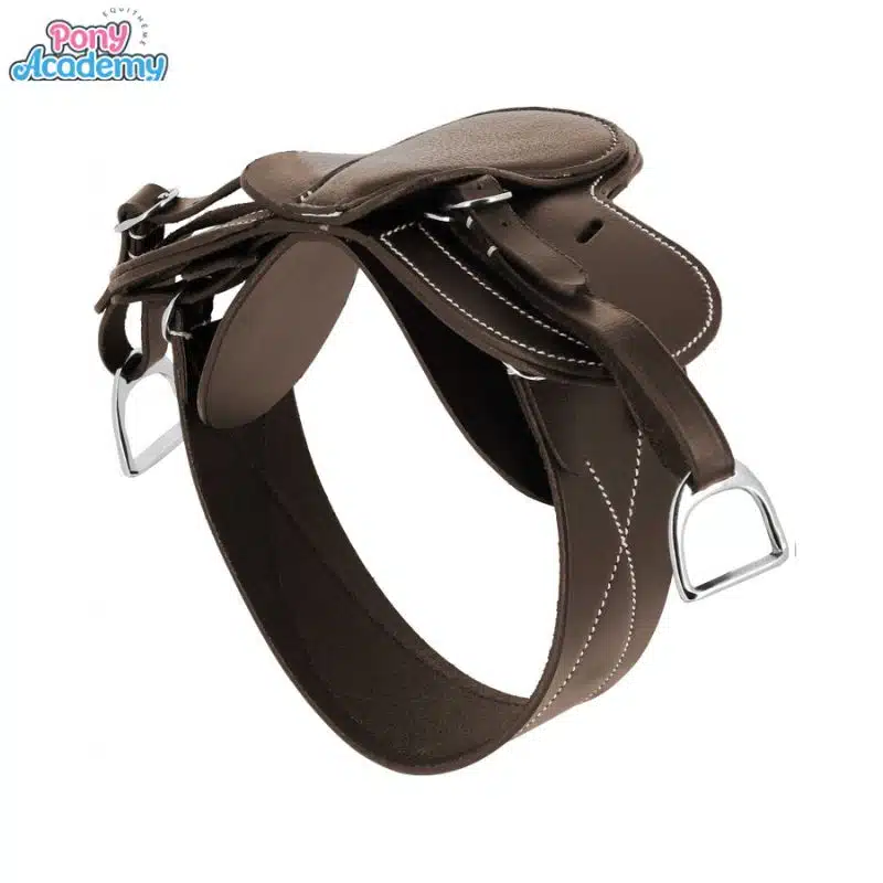 Mini-selle complète havane pour peluche PONY ACADEMY EQUITHEME 9014180018 Sellerie Equinoxe Shop Fuveau