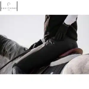 Pantalon d'équitation chauffant Heated Sierra femme noir EQUITHÈME 981100 Sellerie Equinoxe Shop Fuveau