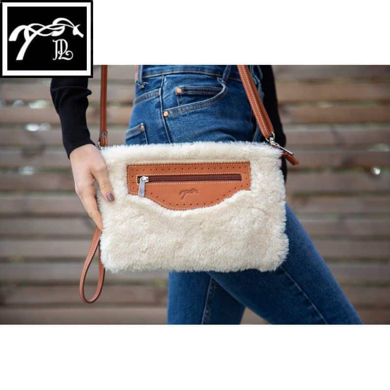 Pochette Emilie PENELOPE COLLECTION LEPREVOST 936233005 AW25 fausse fourrure SELLERIE EQUINOXE SHOP FUVEAU