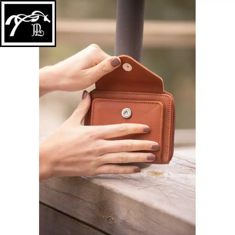 Porte Monnaie Clémence noir 936024002 PENELOPE COLLECTION LEPREVOST SELLERIE EQUINOXE SHOP