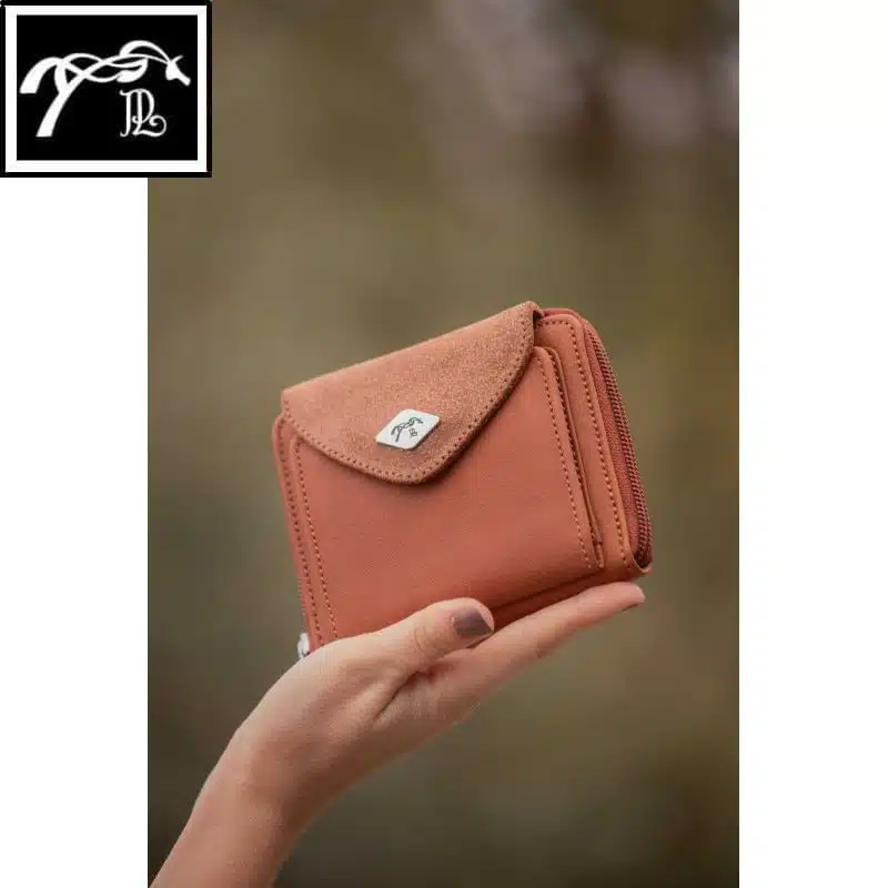 Porte Monnaie Clémence cognac 936024014 PENELOPE COLLECTION LEPREVOST SELLERIE EQUINOXE SHOP FUVEAU