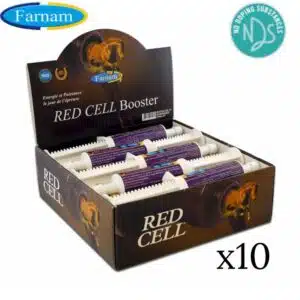 Red Cell Booster Farnam pack de 10 Energie et puissance cheval Sellerie Equinoxe Shop Fuveau