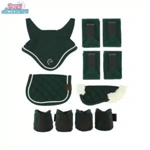 Set Mini accessoires vert foret pour peluche PONY ACADEMY EQUITHEME 901427 Sellerie Equinoxe Shop Fuveau