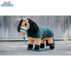 Set Mini licol couverture pour Peluche PONY ACADEMY EQUITHEME vert forêt Sellerie Equinoxe Shop Fuveau