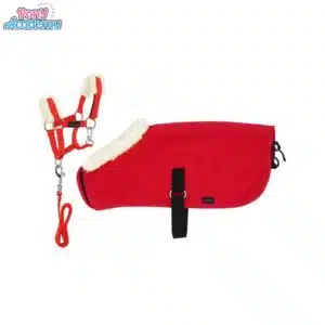 Set Mini licol couverture rouge Peluche PONY ACADEMY EQUITHEME Sellerie Equinoxe Shop Fuveau