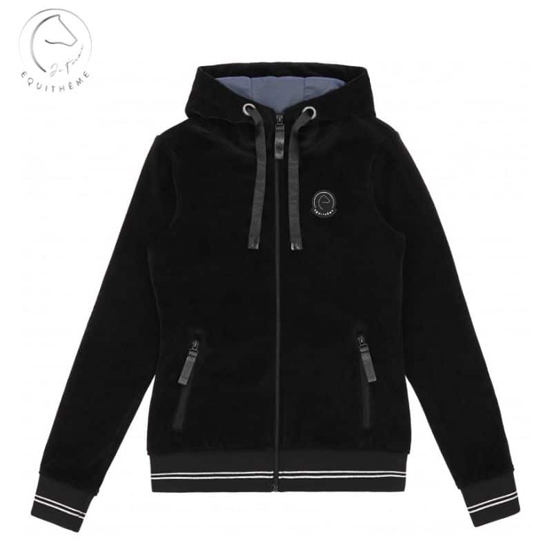 Sweat à capuche Je t'aime EQUITHÈME Coline enfant 963094 Sellerie Equinoxe Shop Fuveau