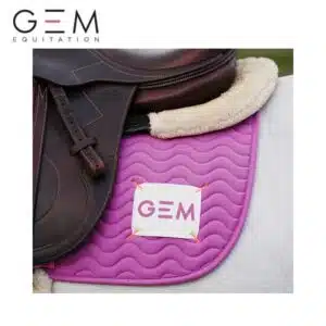 Tapis d'équitation GEM TOUC TOUC rose AW25 Sellerie Equinoxe Shop Fuveau