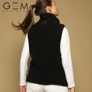 Veste d'équitation sans manches On GEM noir AW25 Sellerie Equinoxe Shop Fuveau Veste d'équitation sans manches On GEM noir AW25 Sellerie Equinoxe Shop Fuveau