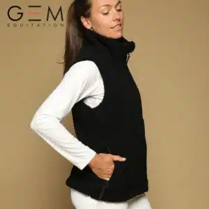 Veste d'équitation sans manches On GEM noir Sellerie Equinoxe Shop Fuveau Veste d'équitation sans manches On GEM noir Sellerie Equinoxe Shop Fuveau
