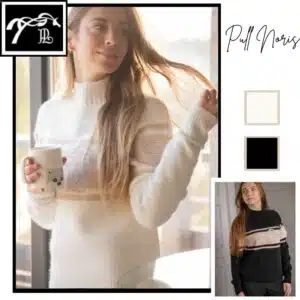 pull-femme-col-montant-noris-penelope.jpg pull femme col montant Noris Pénélope beige camel et noir