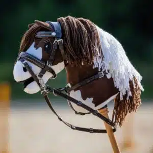 Bridon Luxe havane vernis et surpiqué pour Hobby Horse QHP 5616 Sellerie Equinoxe Shop Fuveau