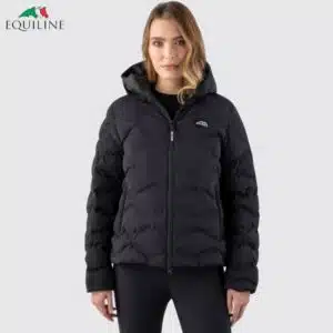 Doudoune d'équitation Femme Eco-Duvet Equiline EW125PQ10756006 noir Sellerie Equinoxe Shop