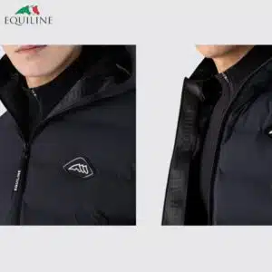 Doudoune pour homme CERMO Equiline EW125PQ10514 noir Sellerie EQUINOXE SHOP