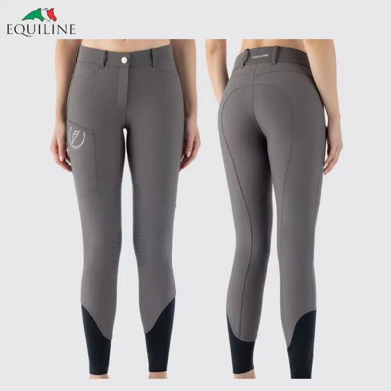 Pantalon ETIGREK grip genoux Femme Equiline EW025PN09177 Marsh Sellerie EQUINOXE SHOP Fuveau