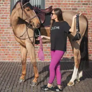 Pantalon d'équitation hiver max rose framboise Spring 2025 Sellerie Equinoxe Shop Fuveau