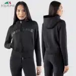 Sweat-shirt moumoute Amaranth Prune Femme Equiline EW125PR09882006 noir Sellerie Equinoxe Sweat-shirt moumoute Amaranth Prune Femme Equiline EW125PR09882006 noir Sellerie Equinoxe
