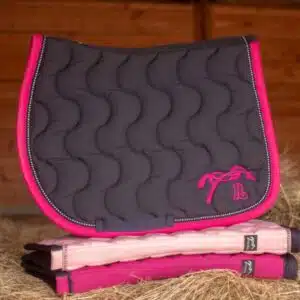 Tapis de selle diamant 204846107 marine fushia PENELOPE COLLECTION LEPREVOST SELLERIE EQUINOXE SHOP FUVEAU