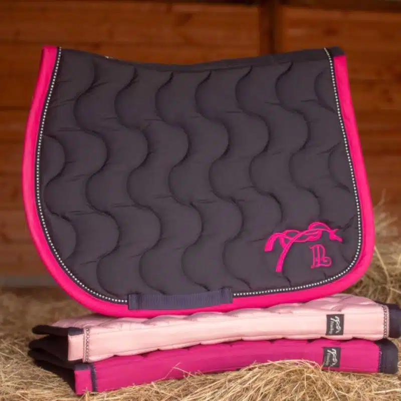 Tapis de selle diamant 204846107 marine fushia PENELOPE COLLECTION LEPREVOST SELLERIE EQUINOXE SHOP FUVEAU