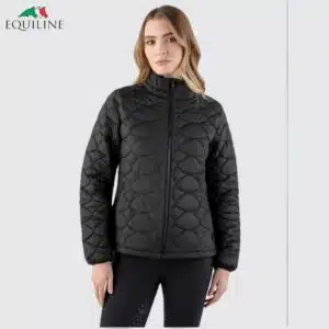 Veste d'hiver longue 2 en 1 doudoune Navy Peony Femme Equiline EW125PQ10759823 imperméable Sellerie Equinoxe Shop Fuveau
