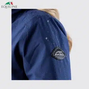 Veste d'hiver longue 2 en 1 imperméable Navy Peony Femme Equiline EW125PQ10759823 imperméable Sellerie Equinoxe Shop Fuveau