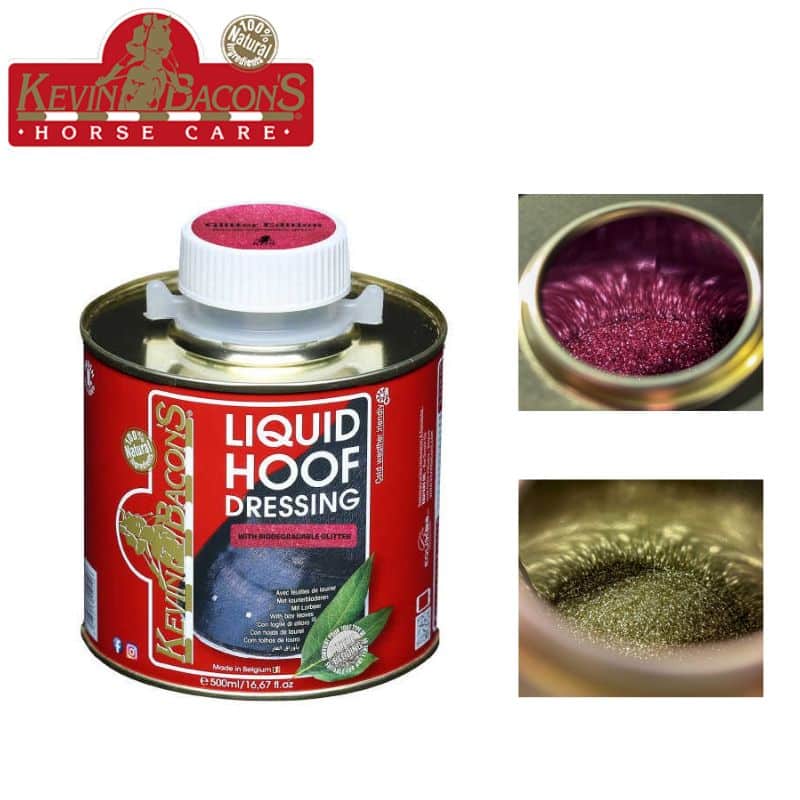 KEVIN BACON'S LIQUID HOOF DRESSING GLITTER EDITION LIMITEE PAILLETEE Sellerie Equinoxe Shop Fuveau