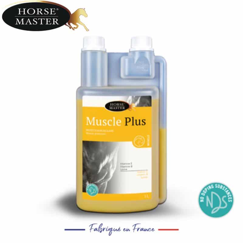MUSCLE PLUS vitamine E B Lysine Protection muscle du cheval Horse Master 0120403 Sellerie Equinoxe Shop Fuveau