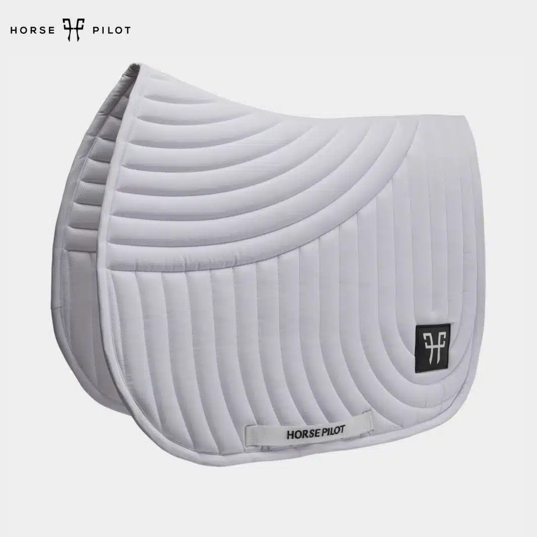 TAPIS DE SELLE EQUITATION MIXTE ERGONOMIQUE blanc cheval Horse Pilot TAP025 Sellerie Equinoxe Shop